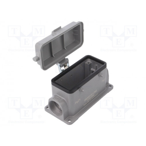 09300161260; Han B Base SM LC 4 Pegs plast cover Pg21; HARTING