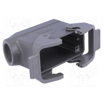 09300161530; Enclosure: for Han connectors; Han; size 16B; for cable; angled; HARTING