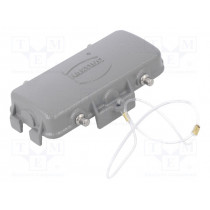 09300165426; Protection cover; Han; size 16B; for double latch; metal; HARTING