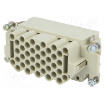 09320403101; Connector: rectangular; female; Han EEE; PIN: 40; 40+PE; size 16B; HARTING