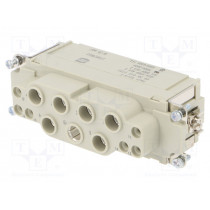 09380122751; Connector: rectangular; female; Han Com; PIN: 12(6+6); size 24B; HARTING