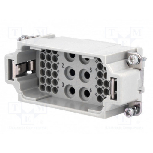 09380423001; Connector: HAN; male; Han Com; PIN: 42(6+36); size 16B; for cable; HARTING