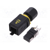 09451459011; PushPull V4 plug, Signal, 10-pol, plastic; HARTING