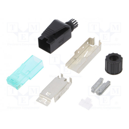 09451511520; Plug; RJ45; PIN: 8; Cat: 6a; shielded; Layout: 8p8c; Øcable: 6.1÷6.9mm; HARTING
