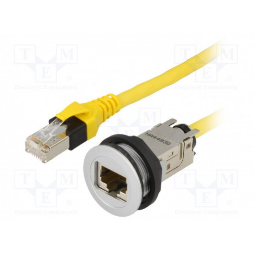 09454521501; RJ45 socket; 22mm; har-port; -25÷70°C; Ø22.3mm; IP20; Len: 0.2m; HARTING
