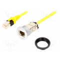 09454521516; RJ45 socket; 22mm; har-port; -25÷70°C; Ø22.3mm; IP20; Len: 5m; HARTING