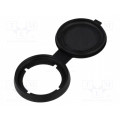 09455020000; Cover; 22mm; har-port; -25÷70°C; Ø22.3mm; IP65/IP67; Colour: black; HARTING