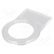 09455020002; Bezel; 22mm; har-port; -25÷70°C; Ø22.3mm; IP20; Colour: transparent; HARTING