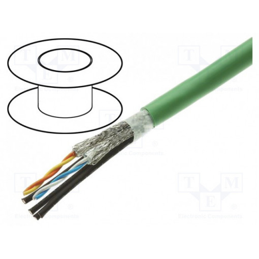 09456000300; Wire; industrial Ethernet,PROFINET; 5; stranded; Cu; FRNC; green; HARTING 09456000300; Wire; industrial Ethernet,PROFINET; 5; stranded; Cu; FRNC; green; HARTING