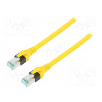 09474747110; Patch cord; S/FTP; 6; stranded; Cu; PUR; yellow; 1.5m; 26AWG; Cores: 8; HARTING