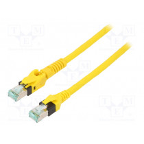 09488447745010; Patch cord; S/FTP; 6a; stranded; Cu; PUR; yellow; 1m; halogen free; HARTING