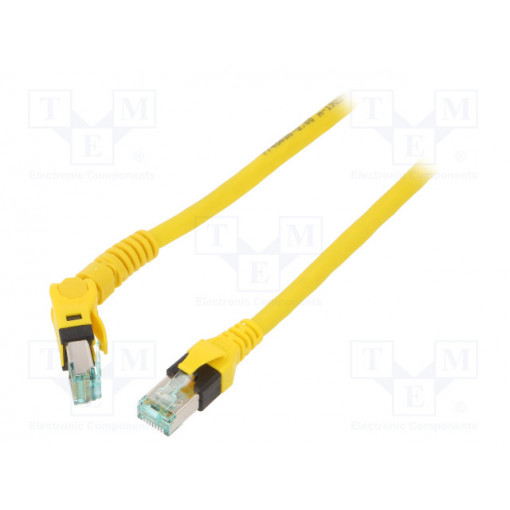 09488447745020; Patch cord; S/FTP; 6a; stranded; Cu; PUR; yellow; 2m; halogen free; HARTING