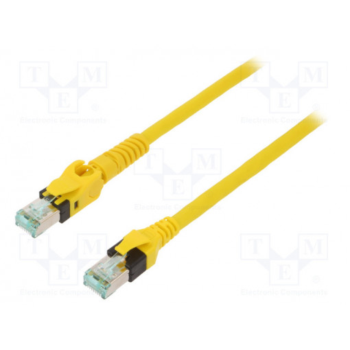 09488447745050; Patch cord; S/FTP; 6a; stranded; Cu; PUR; yellow; 5m; halogen free; HARTING