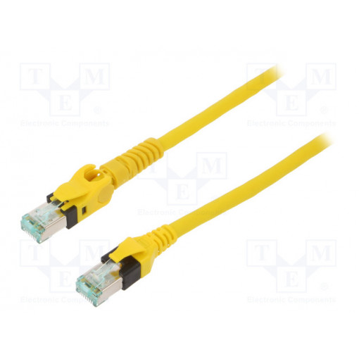 09488447745075; Patch cord; S/FTP; 6a; stranded; Cu; PUR; yellow; 7.5m; halogen free; HARTING