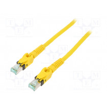 09488484745010; Patch cord; S/FTP; 6a; stranded; Cu; PUR; yellow; 1m; halogen free; HARTING