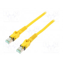 09488484745020; Patch cord; S/FTP; 6a; stranded; Cu; PUR; yellow; 2m; halogen free; HARTING