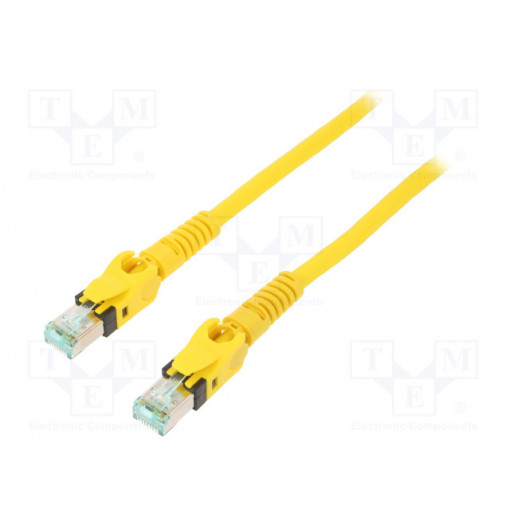 09488484745020; Patch cord; S/FTP; 6a; stranded; Cu; PUR; yellow; 2m; halogen free; HARTING