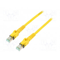 09488484745030; Patch cord; S/FTP; 6a; stranded; Cu; PUR; yellow; 3m; halogen free; HARTING