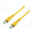 09488485745010; Patch cord; S/FTP; 6a; stranded; Cu; PUR; yellow; 1m; halogen free; HARTING