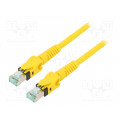 09488585745010; Patch cord; S/FTP; 6a; stranded; Cu; PUR; yellow; 1m; halogen free; HARTING