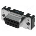 09661516511; D-Sub; PIN: 9; socket; female; straight; THT; M3; Type: PCB snap-in; HARTING 09661516511; D-Sub; PIN: 9; socket; female; straight; THT; M3; Type: PCB snap-in; HARTING