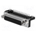 09663526613; D-Sub; PIN: 25; socket; female; angled 90°; THT; UNC4-40; HARTING 09663526613; D-Sub; PIN: 25; socket; female; angled 90°; THT; UNC4-40; HARTING