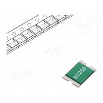 0ZCF0250FF2C; Fuse: PTC polymer; 2.5A; Imax: 100A; Case: 2920; 0ZCF; BEL FUSE 0ZCF0250FF2C; Fuse: PTC polymer; 2.5A; Imax: 100A; Case: 2920; 0ZCF; BEL FUSE