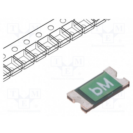 0ZCJ0050FF2G; Fuse: PTC polymer; 500mA; Imax: 100A; Case: 1206; 0ZCJ; BEL FUSE