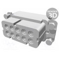 1-1103415-1; Connector: HDC; male; HA; PIN: 10; 10+PE; size 2; 16A; 250V; for cable; TE Connectivity 1-1103415-1; Connector: HDC; male; HA; PIN: 10; 10+PE; size 2; 16A; 250V; for cable; TE Connectivity