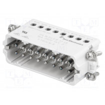 1-1103416-8; Connector: HTS; male; HTS HA; PIN: 16; size 9 (3 x 5); 16A; 250V; TE Connectivity 1-1103416-8; Connector: HTS; male; HTS HA; PIN: 16; size 9 (3 x 5); 16A; 250V; TE Connectivity