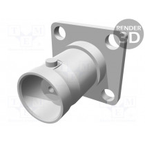 1-1337499-0; Socket; BNC; female; straight; soldering; teflon; 50Ω; TE Connectivity
