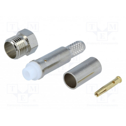 1-1337552-0; Plug; FME; female; straight; B9907,KX15,RG141,RG58C/U,URM43; TE Connectivity