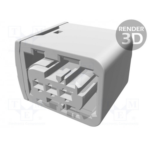 1-1418448-1; Connector: automotive; plug; female; PIN: 3; for MCP 1.5K contacts; TE Connectivity