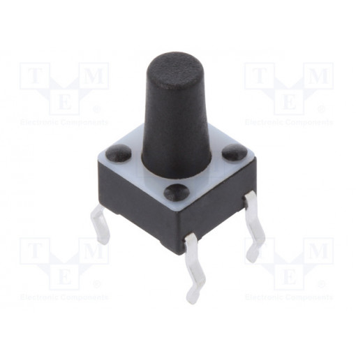 1-1825910-4; Microswitch TACT; SPST-NO; Pos: 1; 0.05A/24VDC; THT; none; OFF-(ON); TE Connectivity 1-1825910-4; Microswitch TACT; SPST-NO; Pos: 1; 0.05A/24VDC; THT; none; OFF-(ON); TE Connectivity