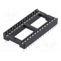 1-2199299-2; Socket: DIP; PIN: 28; 15.24mm; THT; Pitch: 2.54mm; -40÷105°C; TE Connectivity 1-2199299-2; Socket: DIP; PIN: 28; 15.24mm; THT; Pitch: 2.54mm; -40÷105°C; TE Connectivity