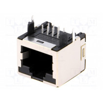 1-406541-5; Socket; RJ45; PIN: 8; Layout: 8p8c; THT; on PCBs; TE Connectivity 1-406541-5; Socket; RJ45; PIN: 8; Layout: 8p8c; THT; on PCBs; TE Connectivity