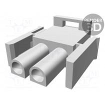 1-480698-0; Plug; wire-wire; male/female; Universal MATE-N-LOK; 6.35mm; PIN: 2; TE Connectivity