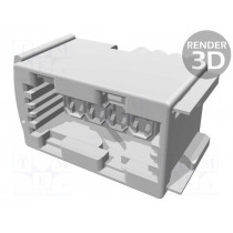 1-967059-1; Connector: wire-wire; JPT; plug; female; PIN: 4; for cable; black; TE Connectivity