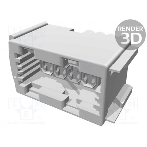 1-967059-1; Connector: wire-wire; JPT; plug; female; PIN: 4; for cable; black; TE Connectivity