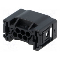 1-967616-1; Connector: automotive; MQS; plug; female; w/o contacts; PIN: 6; TE Connectivity 1-967616-1; Connector: automotive; MQS; plug; female; w/o contacts; PIN: 6; TE Connectivity