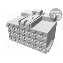 1-967625-1; Connector: wire-wire; JPT; plug; female; PIN: 21; for cable; brown; TE Connectivity