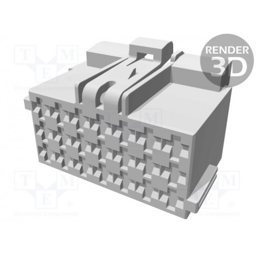 1-967625-1; Connector: wire-wire; JPT; plug; female; PIN: 21; for cable; brown; TE Connectivity