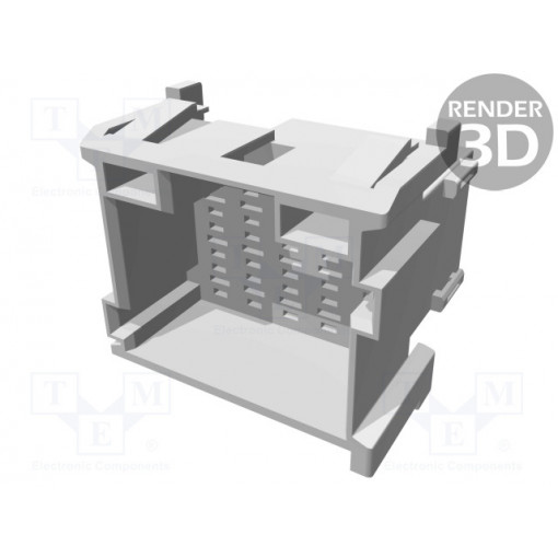 1-967628-1; Connector: rectangular; JPT; plug; male; PIN: 15; for cable; purple; TE Connectivity