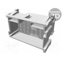 1-967630-1; Connector: wire-wire; JPT; plug; male; w/o contacts; PIN: 21; brown; TE Connectivity