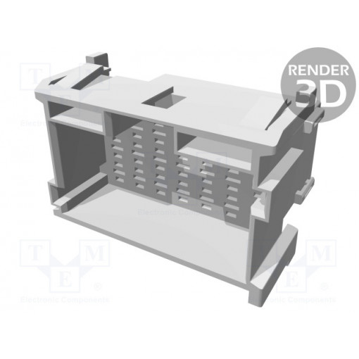 1-967630-1; Connector: wire-wire; JPT; plug; male; w/o contacts; PIN: 21; brown; TE Connectivity 1-967630-1; Connector: wire-wire; JPT; plug; male; w/o contacts; PIN: 21; brown; TE Connectivity