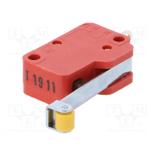 01006.1001-01; Microswitch SNAP ACTION; with lever; SPDT; 10A/400VAC; Pos: 2; Marquardt 01006.1001-01; Microswitch SNAP ACTION; with lever; SPDT; 10A/400VAC; Pos: 2; Marquardt