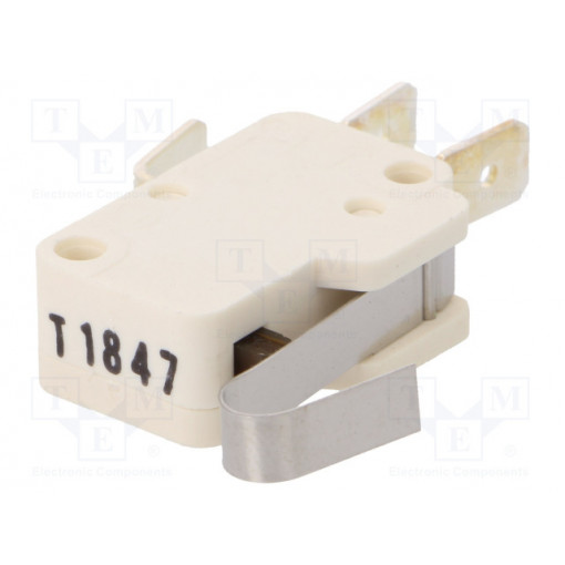 01006.1801-02; Microswitch SNAP ACTION; with lever with end bended out; SPDT; Marquardt 01006.1801-02; Microswitch SNAP ACTION; with lever with end bended out; SPDT; Marquardt