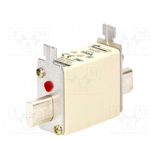 100NHG000B; Fuse: fuse; 100A; 500VAC; 250VDC; ceramic,industrial; NH000; BUSSMANN 100NHG000B; Fuse: fuse; 100A; 500VAC; 250VDC; ceramic,industrial; NH000; BUSSMANN