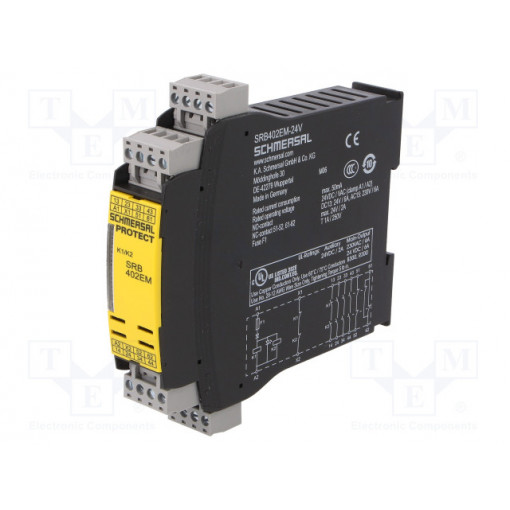 SRB402EM; Module: extension; Series: SRB402EM; Mounting: DIN; -25÷45°C; IP20; SCHMERSAL