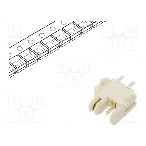 10120045-201LF; Socket; Connector: wire-wire/PCB; Rotaconnect; 3mm; PIN: 2; 5A; SMT; AMPHENOL 10120045-201LF; Socket; Connector: wire-wire/PCB; Rotaconnect; 3mm; PIN: 2; 5A; SMT; AMPHENOL